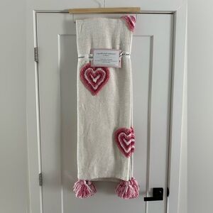 Cupcakes and Cashmere Oversized Heart Decorative Throw Blanket 50” x 70”
